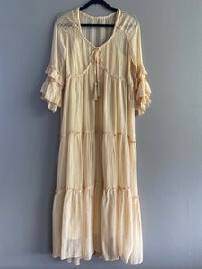 Rita Lurex Dress Gold Color