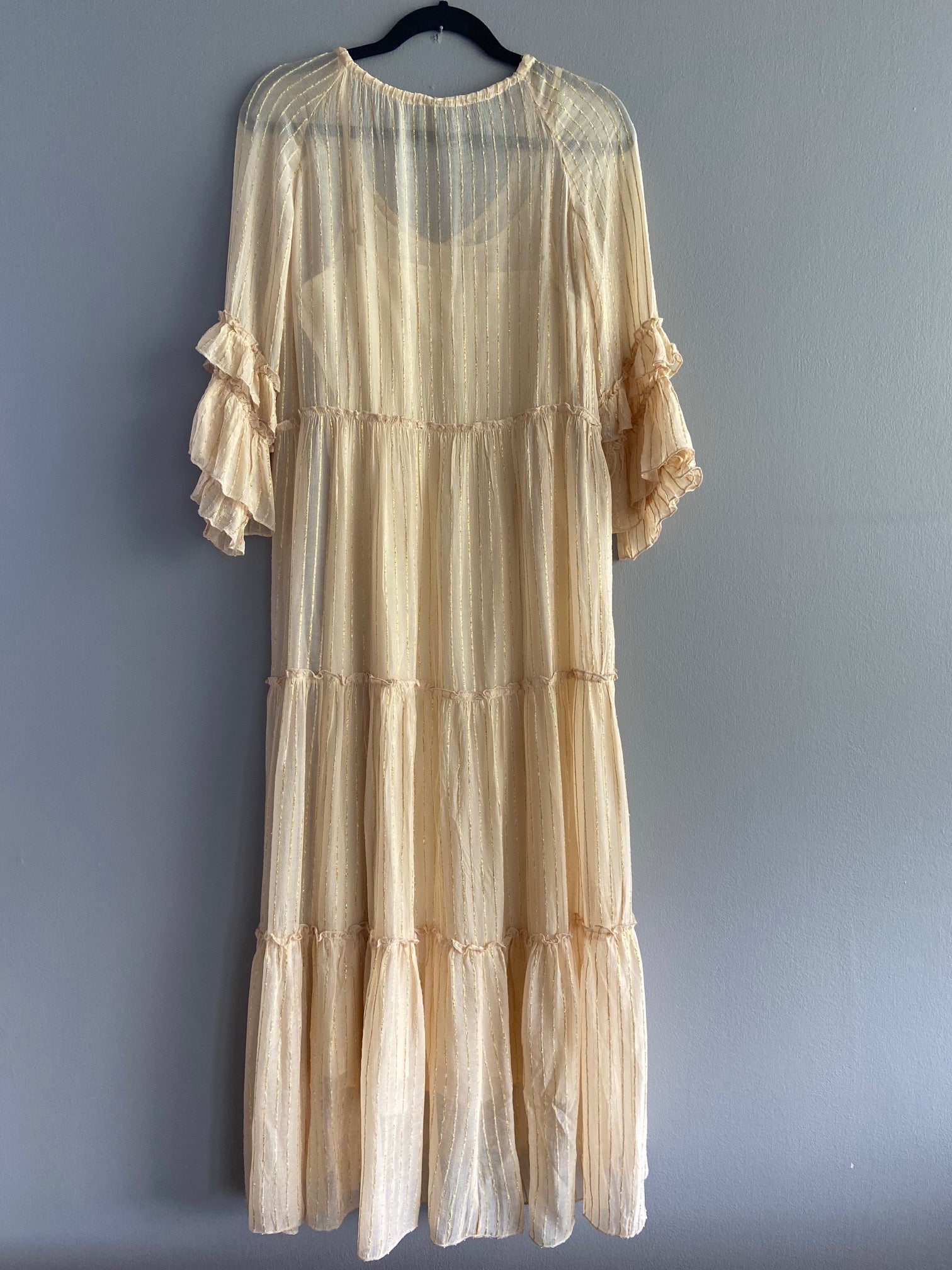 Rita Lurex Dress Gold Color