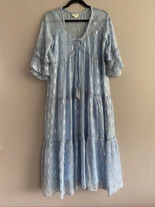 Rita Lurex Dress Sky Color