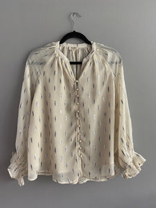 Tanya Lurex Top Sandshell Color