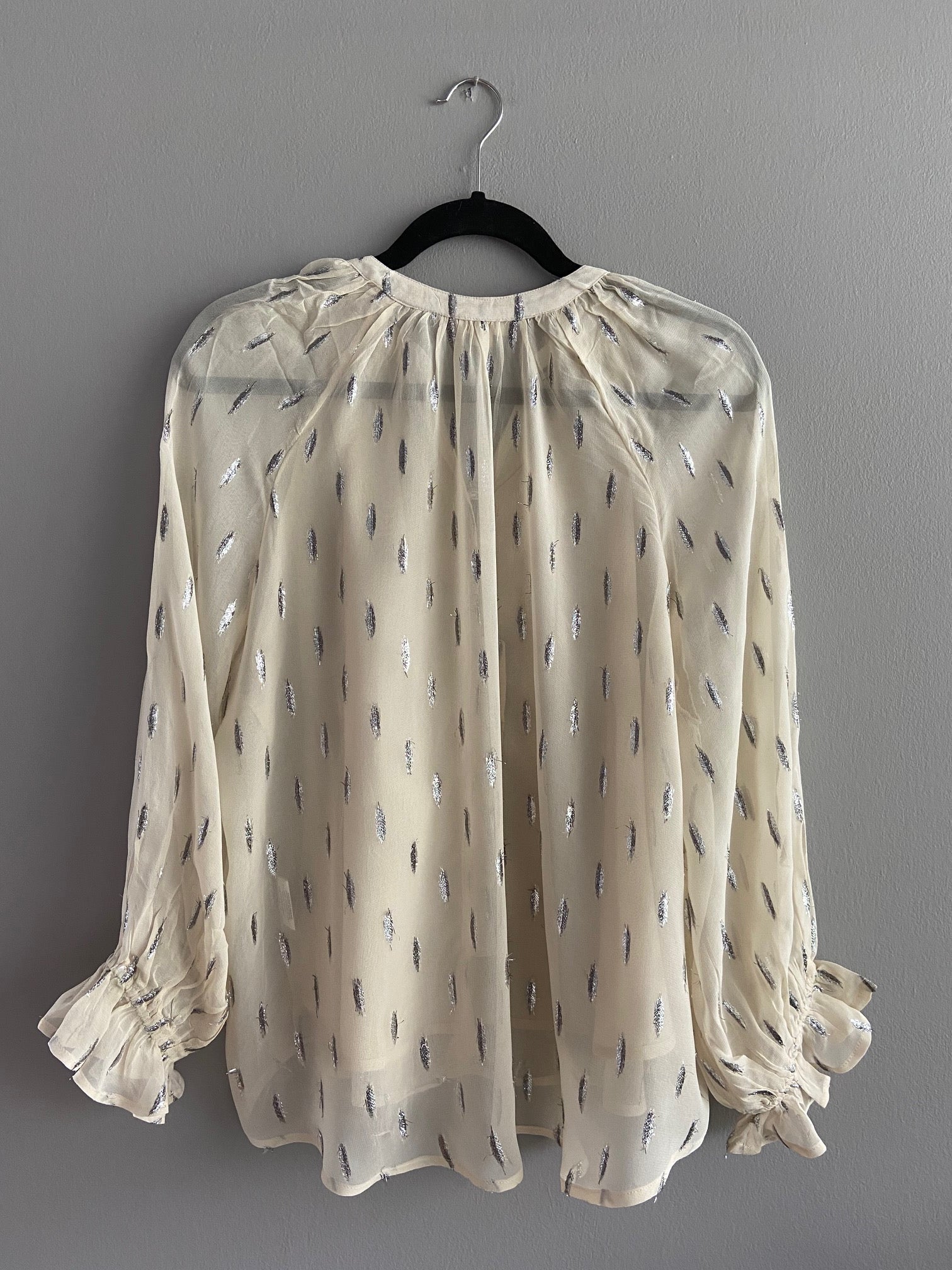 Tanya Lurex Top Sandshell Color