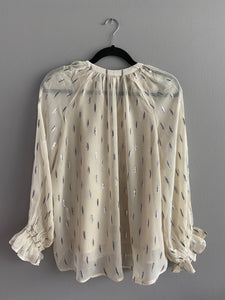 Tanya Lurex Top Sandshell Color