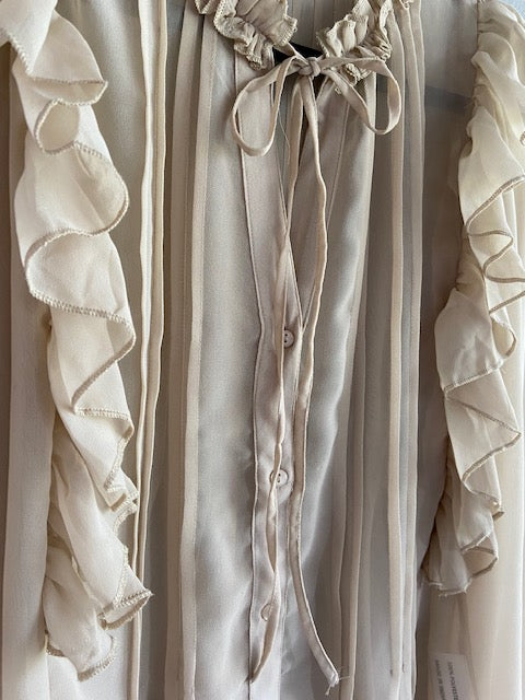 Rua Ruffle Top in Earth Color