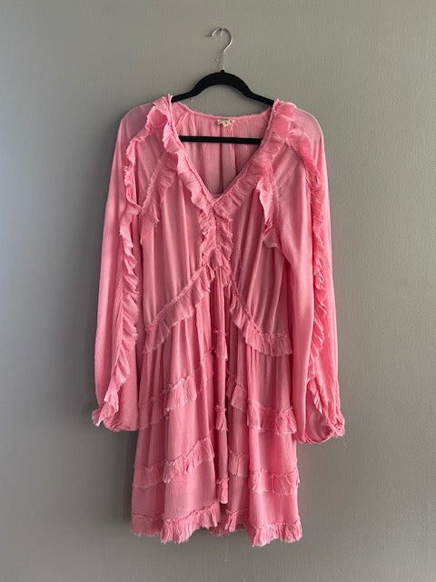 Kia frayed edge dress