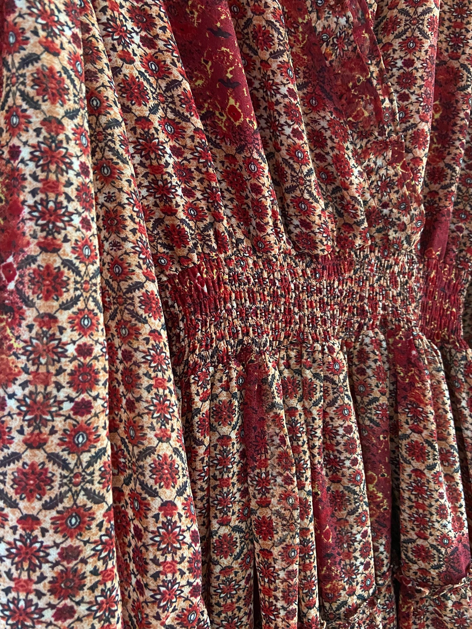 Karin Dress Red Print