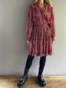 Karin Dress Red Print