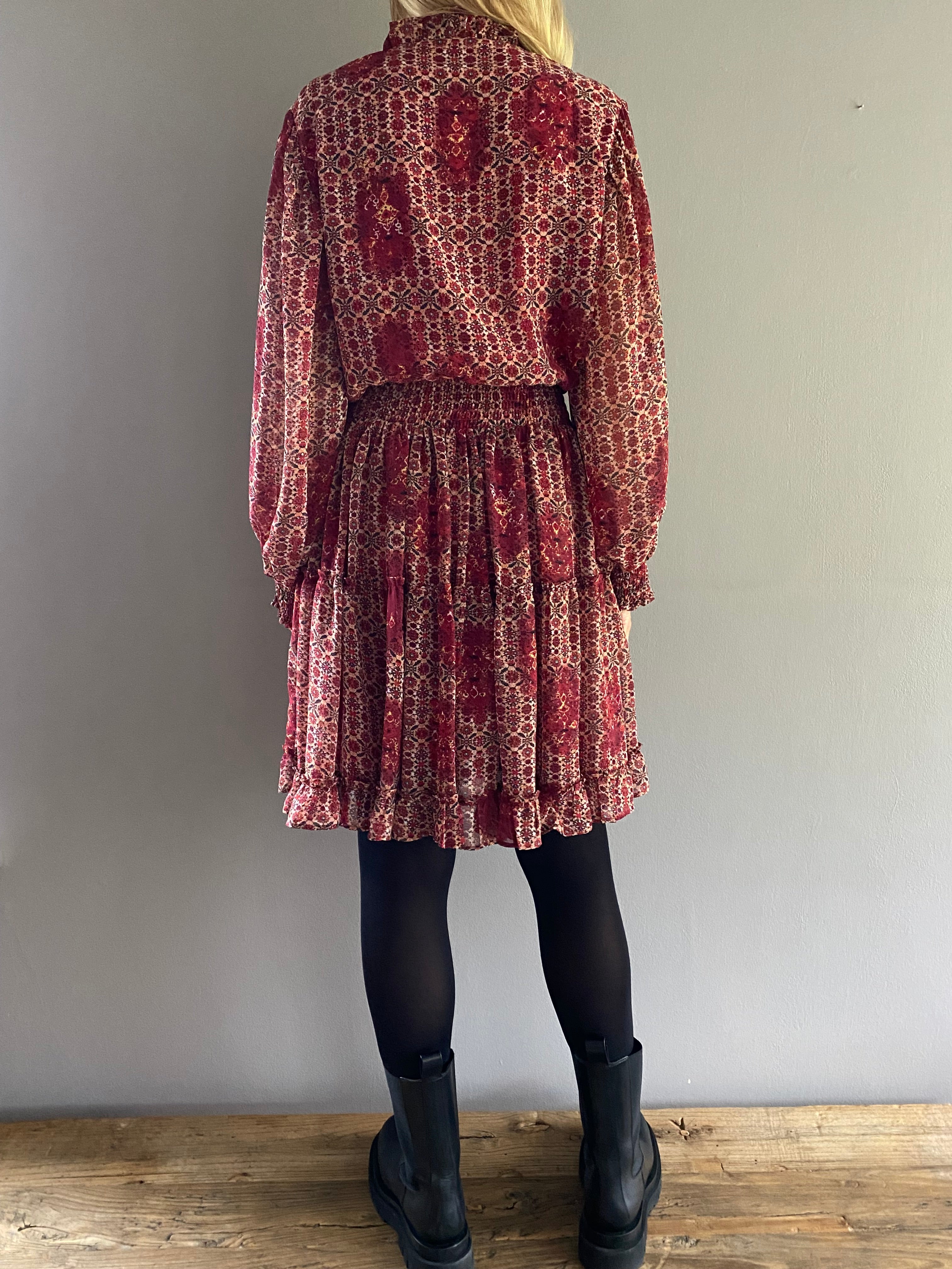 Karin Dress Red Print