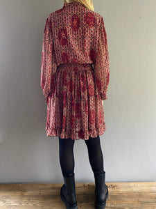 Karin Dress Red Print