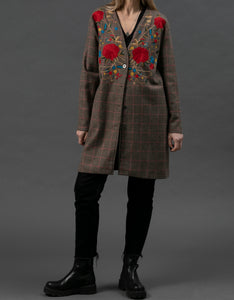 Liz Flower Embro Coat